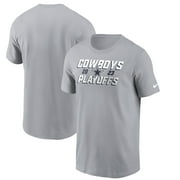 Men's Nike Gray Dallas Cowboys 2023 NFL Playoffs Iconic T-Shirt